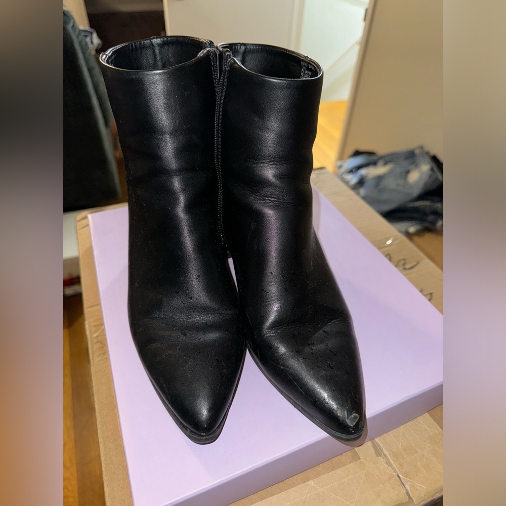 Madden girl black ankle boots